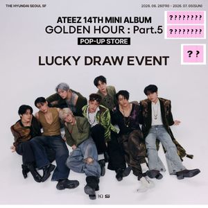 ATEEZ Golden Hour Part.5 ป๊อปอัพสโตร์ สินค้าอย่างเป็นทางการ จับรางวัลสุ่ม สำหรับผู้ใหญ่ วงดนตรีเกาหลี POB [กล่องใส่บัตรแม่เหล็ก] - Product Image 2