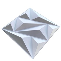 Panel de Pared 3D Geométrico Blanco de PVC, Resistente al Agua y al Fuego, para Decoración de Interiores de Sala de Estar, Dormitorio y Hogar, Precio de Fábrica
