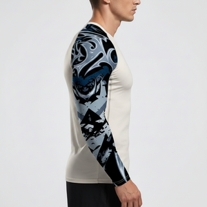 Custom Rash Guard Sublimation BJJ MMA Men Rashguard Rash Guard <b>Surfing</b> Long Sleeve Jiu Jitsu Shirt Men Compression Shirts - Product Image 3