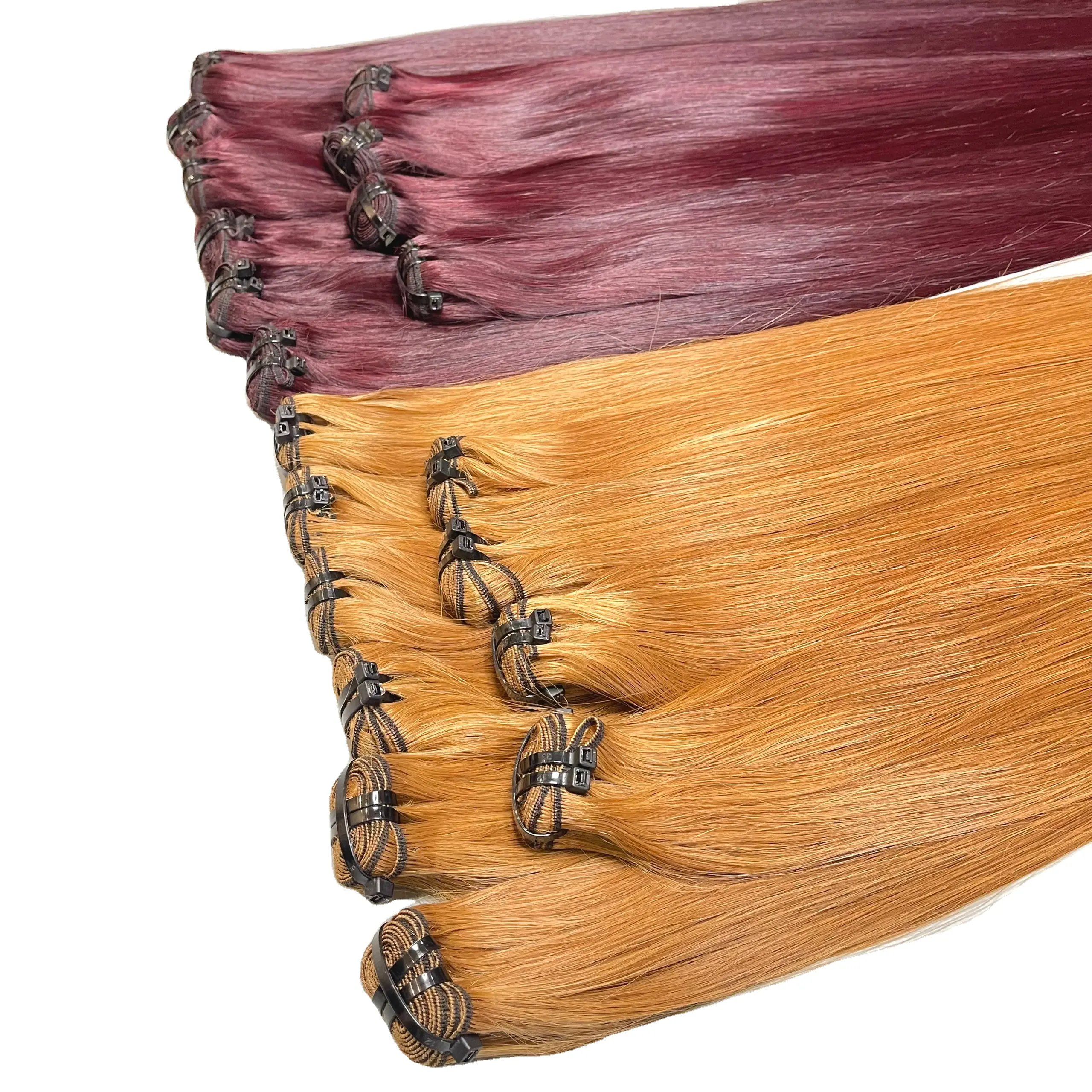Большие количества 100%, необработанные пряди, 12 А, Лидер продаж, длинные шелковистые прямые пряди для удаления кутикулы, вьетнамские пряди волос для женщин