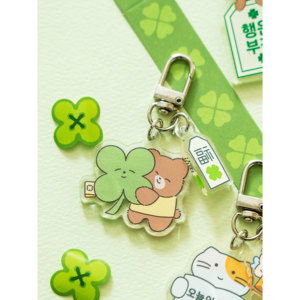 Portachiavi portachiavi Lucky orsacchiotto di cristallo acrilico - Product Image 1