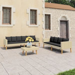 Ensemble de meubles de jardin beige anthracite - Product Image 1