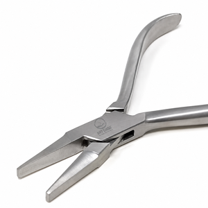 Heavy Duty Flat Nose Jewelry Pliers 13.5cm Stainless Steel Beading <b>Wire</b> Wrapping Tool for Jewelry Making <b>Craft</b> Repair and Jewele - Product Image 1