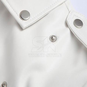 Chaqueta de Cuero Sintético Transpirable a Precio Razonable, Chaqueta de Invierno para Uso en Exteriores, Chaqueta de Cuero Sintético Ligera para Hombre al por Mayor - Product Image 3