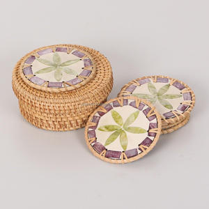 แผ่นรองแก้วลายมุกดีไซน์วินเทจสุดหรูแผ่นรองแก้วออกแบบได้ตามต้องการ - Product Image 6