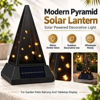 Lampu Pemakaman Tenaga Surya 3D, Lampu Kubur Tenaga Surya, Lilin Kubur Tenaga Surya, Lampu Peringatan Desain Piramida, Grosir Pemakaman Eropa, OEM