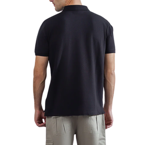 Custom Men's Breathable Eco-Friendly for <b>Shirt</b> | Premium Solid <b>Black</b> Short Sleeve Cotton Top | Minimalist Streetwear Casual - Product Image 2