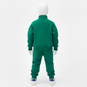 Custom Logo 100% Cotton Casual Acid <b>Wash</b> Hooded 2-Piece Set Breathable <b>Boys</b> Sweatsuit Heavyweight Kids Tracksuits Winter - Product Image 3