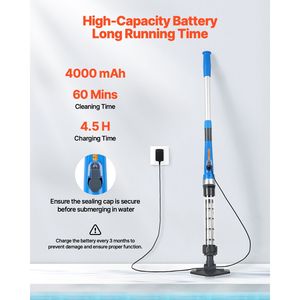 Aspirapolvere per Piscina Senza Fili da 8,5 GPM, Ricaricabile, per Pulizia Profonda, Forte Aspirazione, Include Estensione per Vasca Idromassaggio - Product Image 3
