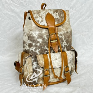 ODM OEM New Arrival 2024 High Quality Cowhide Leather <b>Drawstring</b> <b>Backpacks</b> for Men and Women's Rucksack Travel Weekender Daypack - Product Image 1