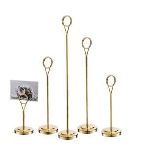 Name <b>Card</b> Holder Tabletop Display Metal Advertising <b>Card</b> Holder Vintage Style Metal Place <b>Cards</b> & <b>Table</b> Numbers - Product Image 1