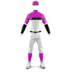 Men's Baseball Uniform Set White Gold Black Sublimated Jersey <b>Pants</b> Custom Name Number 10 Breathable All Seasons - Product Image 6
