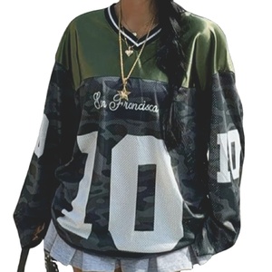 Jersey Deportivo Unisex Ecológico, Impermeable, Transpirable, 100% Poliéster, Hombros Caídos, Estampado Personalizado, Cuello Redondo, Manga Larga, para Hockey y Fútbol - Product Image 1