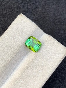 Pierre précieuse naturelle de tourmaline verte afghane, taille coussin, 2 carats, pierre lâche pour la fabrication de bijoux, bague, pendentif, collier, cristal - Product Image 6
