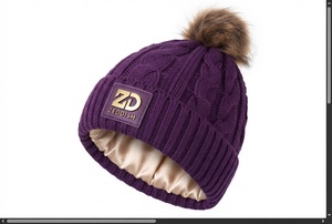 ZEDDISH Custom Winter <b>Beanie</b> Hat Soft Warm Unisex Knit Solid Outdoor Casual Slouchy <b>Wool</b> Blend Ribbed - Product Image 3
