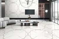 Carreaux de sol de luxe à finition miroir, carreaux en porcelaine de grande taille, couleur blanche marbrée, carreaux de couleur claire, 60x120cm, 60*120, 600x1200, 600*1200
