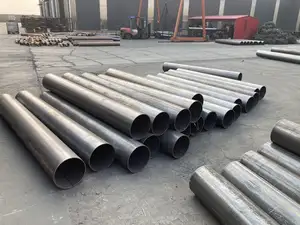 Tuyaux en acier soudés de tuyau d'acier au carbone de grand diamètre des prix 12M bon marché pour des matériaux de construction