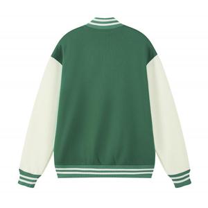 Unisex Formal Style Varsity <b>Jacket</b> for Navy <b>Camouflage</b> Fleece Material Regular Fit Winter Wear Turn-down Collar Button Closure - Product Image 4