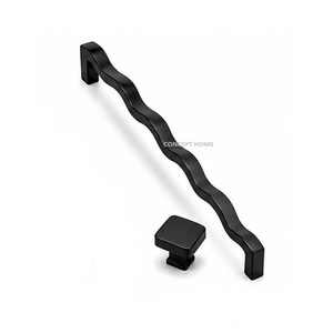 Tiradores de Mueble Modernos y Tradicionales con Extremos Esféricos, Tiradores Ondulados Largos Ecológicos para Cajones de Cocina y Armarios - Product Image 1