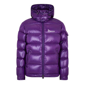 OEM Custom logo High Quality Down Puffer Coat Men's Trend Hooded Thick <b>Jacket</b> Custom Winter Bomber Shiny - Product Image 4