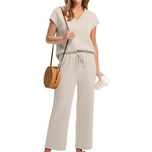 Conjunto de Pantalones de Dos Piezas para Mujer, Ropa de Verano, Conjuntos Casuales al por Mayor, Conjuntos Deportivos con Diseño Personalizado - Product Image 1