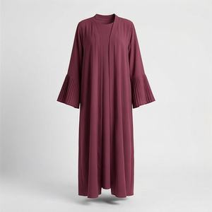 Abaya ouverte tendance pour femmes musulmanes, robe élégante, vente en gros, abaya sur mesure pour femmes, abaya élégante, couleur personnalisée - Product Image 1