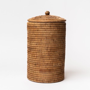 Combo eco-friendly rattan toilet <b>paper</b> <b>holder</b> basket with lid free-stand tissue <b>roll</b> <b>holders</b> - Product Image 5
