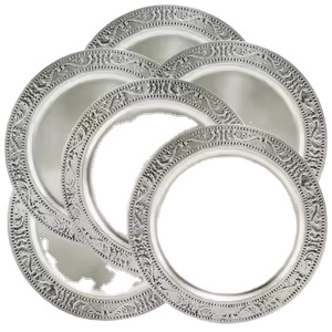 Assiette de chargeur Designer Edge parfaite pour les mariages, les fêtes, les événements, les dîners de vacances et les invités divertissants fabriqués à la main en Inde - Product Image 3