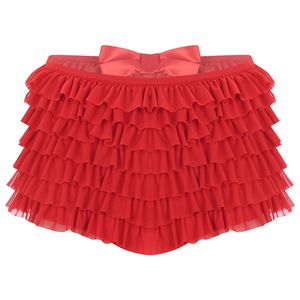 Shorts Sexys con Volantes para Mujer, Pantalones Cortos para Vacaciones, Playa, Discoteca, Ropa de Calle, Casuales, de Verano, con Malla en Capas, Cintura Elástica, Transpirables - Product Image 5