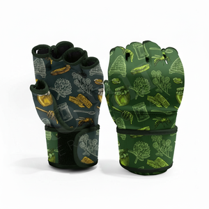 Guantes de Sparring MMA con Diseño Impreso Personalizado, de Cuero PU, para Entrenamiento de Boxeo, con Palma Abierta, Guantes de Protección para Kickboxing - Product Image 5