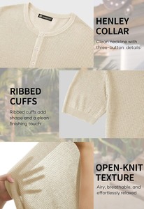 เสื้อยืดวาฟเฟิลเนื้อนุ่ม สไตล์ลำลอง ผลิตจากโรงงานเสื้อผ้าคุณภาพสูง - Product Image 6