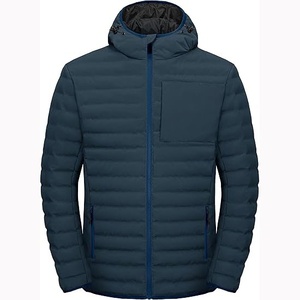 Men's <b>Packable</b> Hooded <b>Jacket</b> Lightweight Down Coat Winter Warm Water Resistant Insulated Puffer <b>Jacket</b> Factory Wholesale - Product Image 1