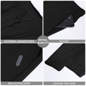 Spring <b>Summer</b> Linen Men Casual Pants Elastic Waist Flat Front Lightweight Fashion Straight Classic <b>Trousers</b> - Product Image 4