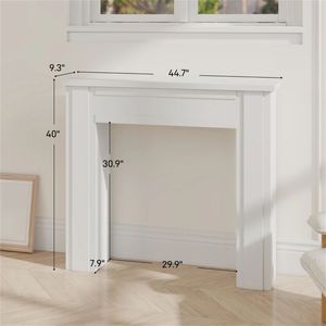 Cheminée électrique blanche autoportante moderne - Product Image 6