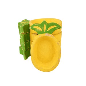 Hand Carved Acacia Wood Pineapple Dough Bowls for <b>Candles</b> <b>Set</b> for Parties Decorative Wooden Bowls Farmhouse Made in Viet Nam - Product Image 1