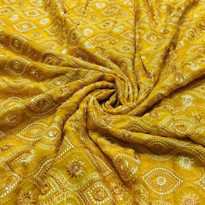 Premium Sequence Embroidery Fabric For Women Fashion Wear Designer Garments Party Wear Dresses Kaftan Abaya Bridal Wear - Product Image 6