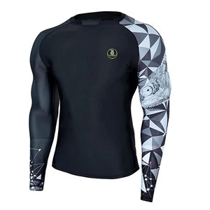 Premium <b>Men</b> Rash Guards Compression Performance Apparel For Fishing <b>Swimming</b> Gym Exercise And Beach Adventures - Product Image 1