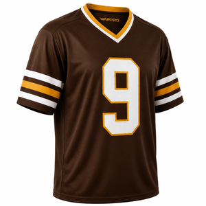 Maillot de football pour hommes en gros, grande taille, respirant, en maille, vêtements de sport, uniforme personnalisé pour joueurs d'équipe, hauts brodés, séchage rapide - Product Image 4