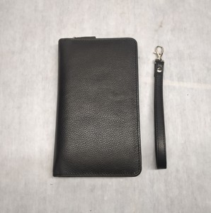 Cartera Organizadora de Viaje Multifuncional de Cuero, Funda para Pasaporte, Porta Documentos y Boletos, con Cierre de Cremallera, Hecha a Mano en India - Product Image 5
