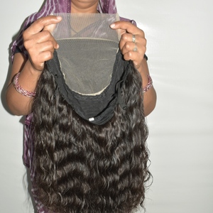 Wholesale Indian <b>Hair</b> Remy Grade Transparent Lace Front Natural Human <b>Hairs</b> Wigs 100g Polybag Packaging 13*4 Full Lace - Product Image 2