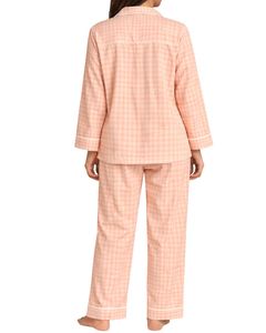 ชุดนอนผู้หญิงลายพีชลายตามสั่งแบบติดกระดุมชุดนอนผ้าฝ้ายเนื้อนุ่มระบายอากาศได้ดีชุดเสื้อผ้าสำหรับใส่ในเลานจ์สองชิ้น - Product Image 2