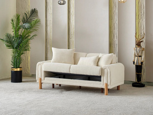 Luxury Solid Teak Wood Sofa Set Modern Japandi Boucle 3 2 1 1 Seater <b>Yellow</b> Sofa <b>Coffee</b> <b>Table</b> Corner <b>Tables</b> Villa Furniture - Product Image 5