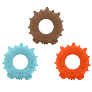 Jouets à mâcher pour chiens en TPR OEM, de haute qualité, anneaux résistants, beignets indestructibles, style classique, personnalisables, jouet distributeur de friandises pour animaux de compagnie - Product Image 2