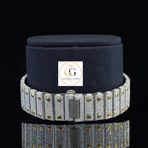 Reloj de Diamantes de Lujo Más Vendido, Completamente Cubierto de Diamantes, Perfecto para el Estilo Hip Hop, Correa de Goma, Ícono de la Moda, Disponible a Precio de Fábrica - Product Image 5