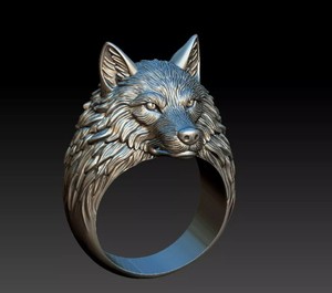 Exclusive 925 Sterling <b>Silver</b> Wolf <b>Ring</b> Wild Animal Face Bold Designer <b>Men</b> Women Jewelry <b>Ring</b> - Product Image 1