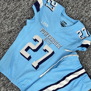 Uniformes de Fútbol Americano Cortos Totalmente Personalizados, Transpirables, 100% Poliéster, Talla Personalizada, Cómodos, Alta Calidad, Precio Razonable - Product Image 5