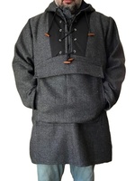 Veste d'hiver à capuche en laine, coupe-vent, imperméable, respirante, à séchage rapide, avec doublure en maille, pour le camping, taille plus