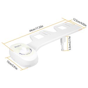Bidet con Pressione dell'Acqua Regolabile, Accessorio per Sedile WC, Spruzzo d'Acqua Fresca, Senza Elettricità, Bidet Meccanico - Product Image 4