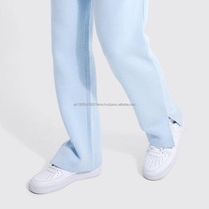 Pantalons évasés pour hommes, nouvelle mode, respirants, en toile, taille haute élastique, sur mesure, légers, de haute qualité - Product Image 3