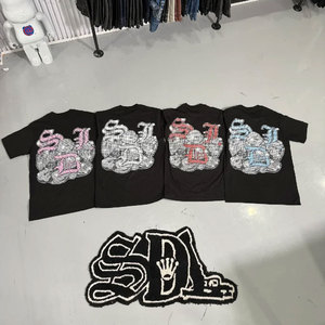 Men Heavyweight Cotton Oversized Graphic Print SDL <b>TShirts</b> Short Sleeve Vintage Summer High Quality Factory Price in Stock Tees - Product Image 5